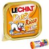 DISTRIBUZIONE 3D CIBO GATTI | UMIDO IN LATTA AL GUSTO DI SALMONE E GAMBERETTI | 16 SCATOLETTE | LECHAT PATE' RICCO DA 100G | MONGE | CON OMAGGIO