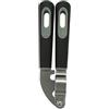 Fackelmann Spremiaglio professionale, trita-aglio multifunzione, testa in acciaio inox, manico morbido, 20,5 x 6 x 3 cm, nero e grigio