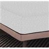 GLHOME Idee per la casa Coprimaterasso Elasticizzata, Jersey, No Stiro in Spugna - Bianco - Singolo