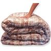 Home Tresor - Trapunta Invernale Singola in Calda Morbida Microfibra Piumone Autunno Inverno Coperta Piumino Letto Trapuntato Fantasia Quadri Dis.11 cm 170x250
