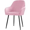 RTSFKFS 2/4/6 Pezzi Copripoltrona Elasticizzato Ufficio Coprisedia con Braccioli Fodera Poltroncina Sala Pranzo Jacquard Casa e Cucina Soggiorno Impermeabile Copertura Sedia da Scrivania ( Color : #14 , Size