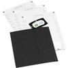 Durable Portanome in carta riciclata, porta badge con foro Euro, riciclabile, 40 x 75 mm, portabadge con inserti bianchi, nero, confezione da 20 pezzi, 827201