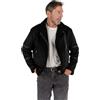 BARONE Giubbotto Uomo in Pelle di Agnello e Alcantara, Montone Shearling (IT, Testo, S, Regular, Regular, Nero)