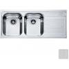 Franke Lavello da Incasso 2 Vasche con Gocciolatoio Destro Inox Dekor Franke AML 621 2 DEKOR - 85820702 - 101.0022.387