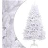 Generico Albero di Natale Artificiale Incernierato con Base Bianco 240cm (Peso 10,21KG)