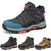 ASTERO ASTERO ASTERO Stivali Neve Bambino 31-38 con Ramponi Scarpe Trekking Ragazzi Ragazze Cotone Montagna Escursionismo Invernali Stivali Gomma Bambino Blu 33