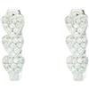 Cuori Milano Orecchini cerchio Cuori Milano rodiato bianco e pietre bianche 24965286