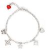 Cuori Milano Bracciale Cuori Milano argento rodiato bianco con ciondoli e zirconi bianchi 24965354
