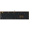 CHERRY KC 200 MX, Tastiera Office Meccanica con Piastra Metallica Anodizzata, Layout per la Francia (AZERTY), Con Filo, Interruttori MX2A SILENT RED, Nero/Bronzo