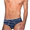 Leedya Gian Marco Venturi 6 Slip Uomo Cotone Elasticizzato - 100% Made in Italy, Alta qualità - Biancheria Intima Uomo - Comfort e Stile - Mutande Uomo (IT, Testo, XL, Regular, Regular, Multicolor)