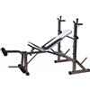 GET FIT FORCE BENCH 860 - Panca pesistica con supporti per bilanciere e leg extension