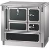 Lohberger MH 850 TIROL Cucina a legna aria calda convezione naturale 7,5 kw con forno - inox/nero