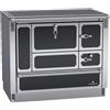 Lohberger MH 1000 TIROL Cucina a legna aria calda convezione naturale 8,0 kw con forno - inox/nero
