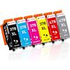 Clywenss 378XL 478XL Cartucce d'inchiostro Compatibili con Epson 478 378 XL per Expression Photo HD XP-15000 XP15000 XP 15000 Stampante, 6-Pezzi (Rosso, Grigio, Nero, Ciano, Magenta, Giallo)
