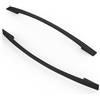 FURNIWARE 10 maniglie, 192 mm, distanza tra i fori per mobili, mobili, mobili, cucina, cassetti, maniglie per armadi, armadi, cassetti, colore nero opaco