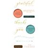 Sizzix Timbri trasparenti con Framelits Die Thankful Sentiments by 49 and Market