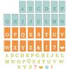 Sizzix Framelits - Timbri trasparenti formato A5, con linguetta, Alpha by 49 and Market