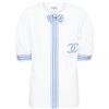 CHANEL Pre-Owned - Camicia a righe 1990 - Donna - cotone - Taglia unica - Bianco