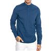 RED BRIDGE Camicia da Uomo Maglia in Lino Casual Stile Tunik-Straight Blu XXL