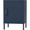 Jan Nowak Comodino Camera da Letto in Metallo - MIA | Comodino Piccolo Scintillante con 1 Ripiano Regolabile | Armadietto Moderno, Stile Industriale | 42,4 x 59,5 x 40 cm | Blu Marino