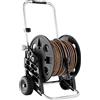 Claber Kit Avvolgitubo per Giardino Esterno Carrello in Alluminio con Ruote Genius 60 + Tubo mt. 30/Ø da 1/2'' + 2 raccordi + Lancia + Presa Rubinetto + Prolunga Tubo - Pronto 30 - 8864