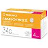 Terumo - Ago per penna da insulina nanopass 34 gauge lunghezza 4 mm 100 pezzi