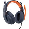 Logitech Zone Learn, cuffia e microfono per studenti, comoda e regolabile per adattarsi alle dimensioni della testa dei bambini, AUX da 3,5 mm, per Windows/macOS/iPadOS/Android/Mobile - On-Ear, Blu