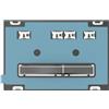 Geberit Placca Geberit Sigma50 Square Personalizzabile / Nero Cromato Doppio Tasto | 115.671.00.2 Cromato