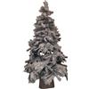 Base Tronco Naturale 30x30X23 Albero Di Natale Innevato 210 cm Montebianco