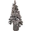 Base Tronco Naturale Innevata 30x30X23 Albero Di Natale Innevato 210cm Montebia