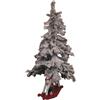 Albero Di Natale Innevato Con Base Cavallo Albero 210 Cm