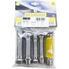 MBM Kit tubi flessibili estensibili caldaia acciaio inox 100 200 gas 3/4 mf uni 11353 2 1/2 mf 2 3/4mf acqua