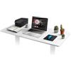 Duronic TT140 WE Piano scrivania - Ripiano scrivania 140x60x1,9cm- Compatibile con telai da scrivania Piano di lavoro per ufficio ergonomico | Bianco