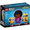 LEGO 40421 Minions Brickheadz Belle Bottom, Kevin und Bob