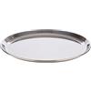 APS 30148 - Vassoio da portata, Ø 27 cm, in acciaio INOX lucidato a specchio, con bordo arrotolato