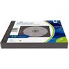MediaRange Bustine CD DVD in tessuto plastificato Nere 2 posti, confezione da 50 pezzi - BOX61