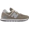 New Balance Donna 574 Core in Grigio/Bianca, Suede/Mesh