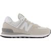 New Balance Donna 574 Core in Grigio/Bianca, Suede/Mesh