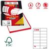 MARKIN Etichette adesive C-508 - in carta - permanenti - 105 x 42,43mm - 14 et-fg - 100 fogli - bianco - Markin (unità vendita 1 pz.)