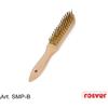 Rosver Spazzola a Mano in filo di Acciaio. Manico in Legno SMP-B 290mm 4x15 Rosver 12pz
