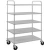 Kongamek Carrello alto in lamiera metallica, 5 ripiani, Grigio - Kongamek KM4124-ZERO