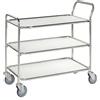Kongamek Carrello di servizio 3 ripiani, Bianco/Elettro galvanizzato Kongamek KM30773-6