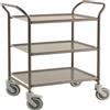 Kongamek Carrello di servizio con 3 ripiani e freno Grigio / Bianco - Kongamek KM1620-AV