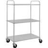 Kongamek Carrello Grigio alto in lamiera metallica, 3 ripiani - Kongamek KM4123-ZERO