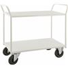 Kongamek Carrello robusto in lamiera 2 ripiani Bianco - KM4126 Kongamek