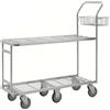 Kongamek Carrello spesa large con freno, carico 400kg 1320x430x1120mm - Kongamek KM203110