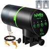 Papettly Mangiatoia Automatica Acquario Automatico Distributore Cibo Pesci a Batteria con Timer, 200ML Mangiatoia Pesci per Vacanza Tartarughe, con 2 batterie AAA e Anello per Alimentatore Pesci