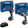 Bosch Professional Combo Kit GDR 18V-210 C + GSR 18V-110 C (incl. 2 batterie da 5.0 Ah, caricabatteria GAL 1880 CV, in L-BOXX)