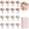 Sasibiyb 16 Pezzi Clip Fissaggio Trapunta Clip Per Piumino e Copripiumino Clip di Fissaggio per Copripiumino Con Scatola di Stoccaggio Utilizzato per Fissare Lenzuola e Coperte (Bianco, Rosa)
