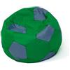 GO GIFT Pouf Verde Grigio Oxford Calcio